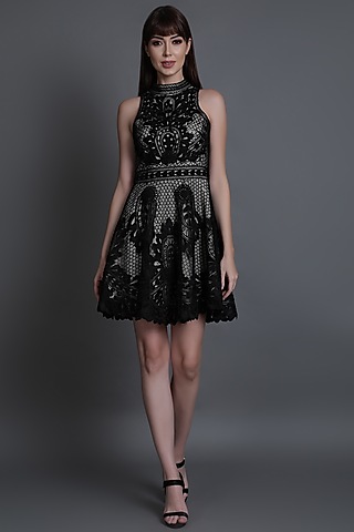 Black Dori Mini Dress by Estera