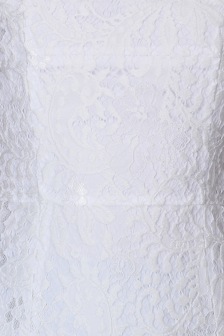 White lace corset tube top available only at Pernia's Pop Up Shop.