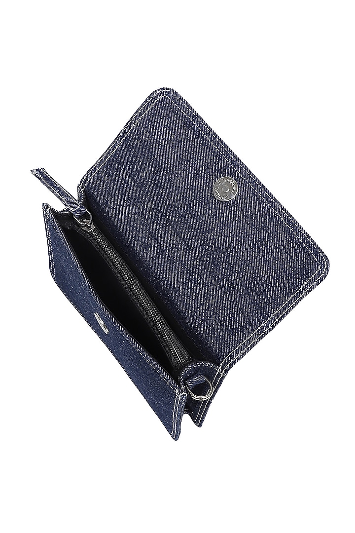 Off-White & Blue Denim Mini Bag by Etcetera at Pernia's Pop Up Shop