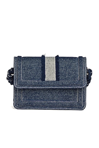 Dark Blue Denim Mini Bag by Etcetera