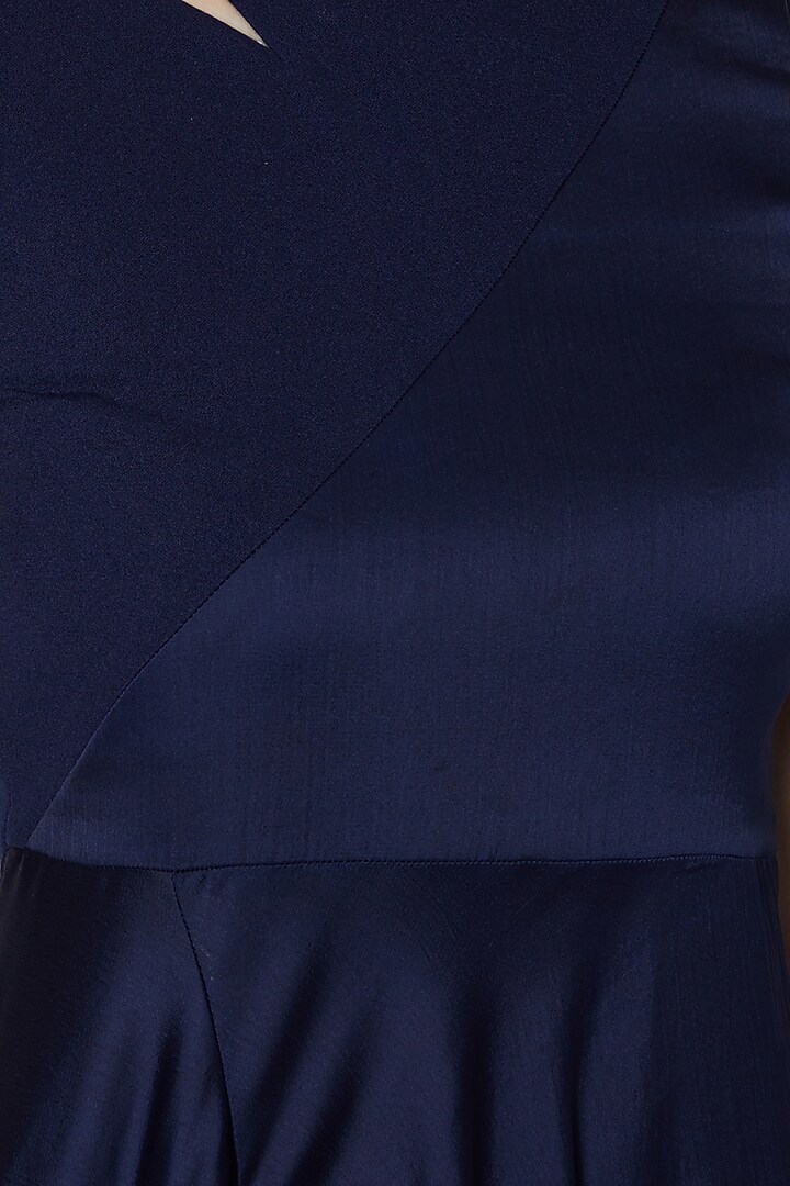 Navy Blue Flared Gown by Etre at Pernia's Pop Up Shop
