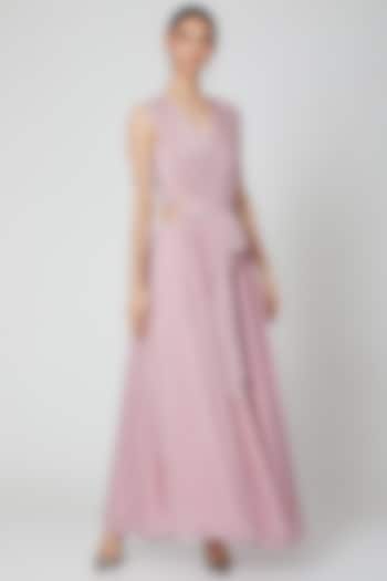 Blush Pink Versatile Drape Dress by Etre