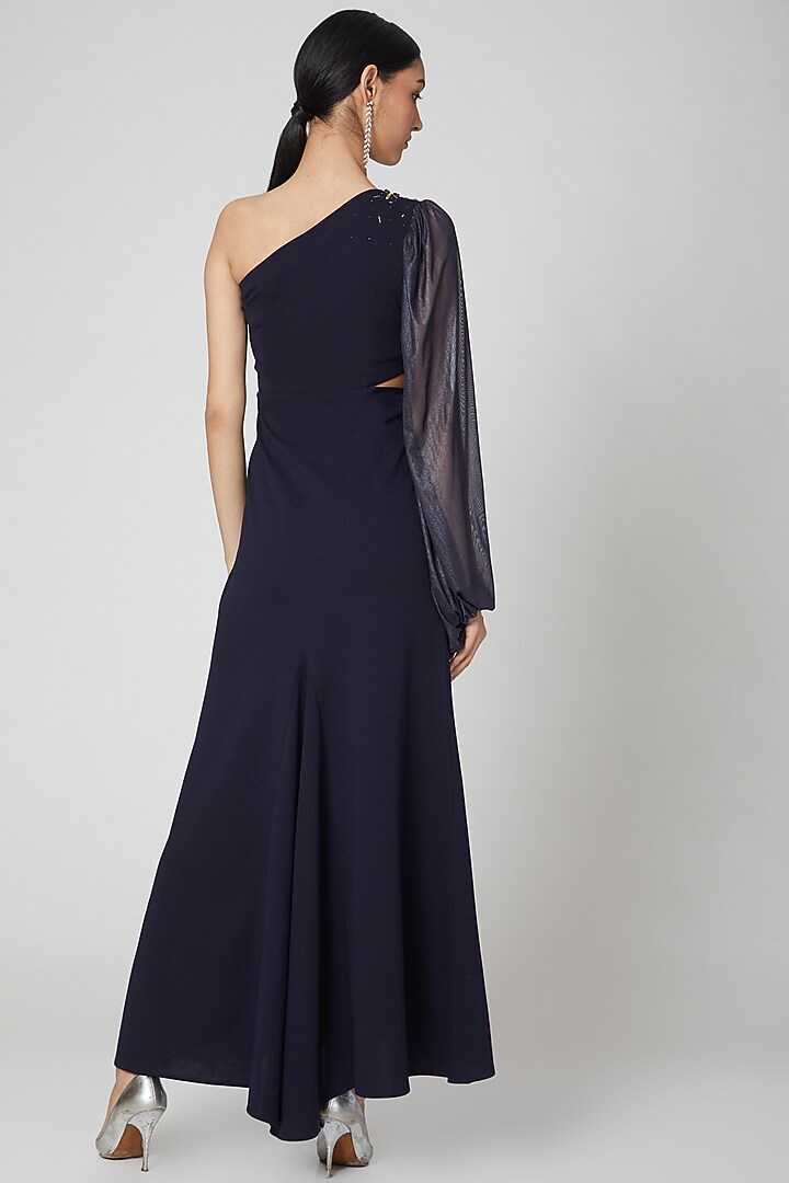 Cobalt Blue Ruffled Maxi Summer Dress by Etre at Pernia's Pop Up Shop