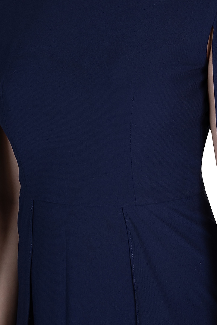 Navy Blue Cape Trail Maxi Summer Dress by Etre at Pernia's Pop Up Shop