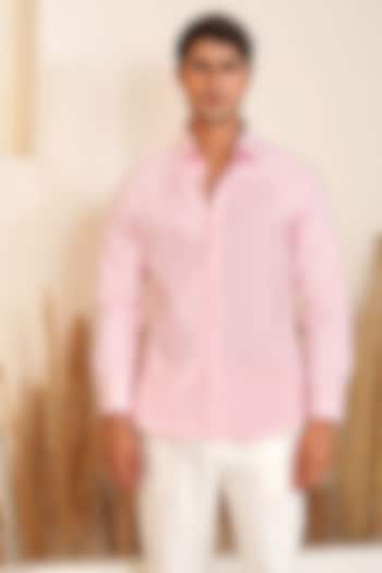 Blush Pink Oxford Cotton Shirt by Eleven Brothers