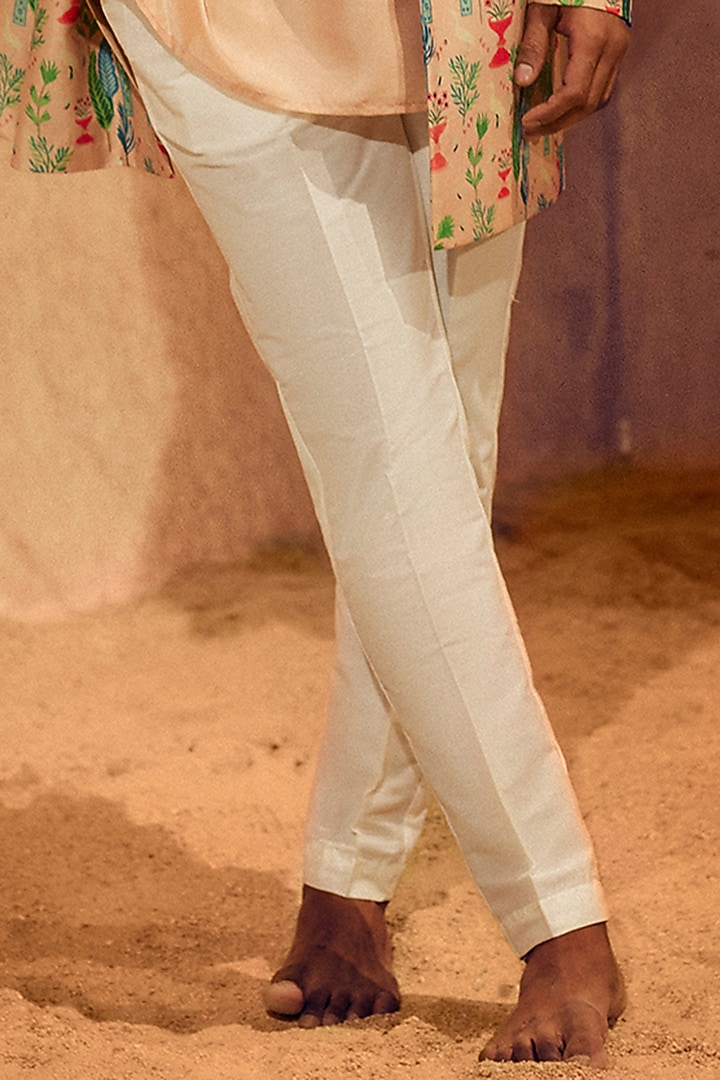 Pink Silk Printed Wedding Indowestern Set by Eleven Brothers at Pernia's Pop Up Shop
