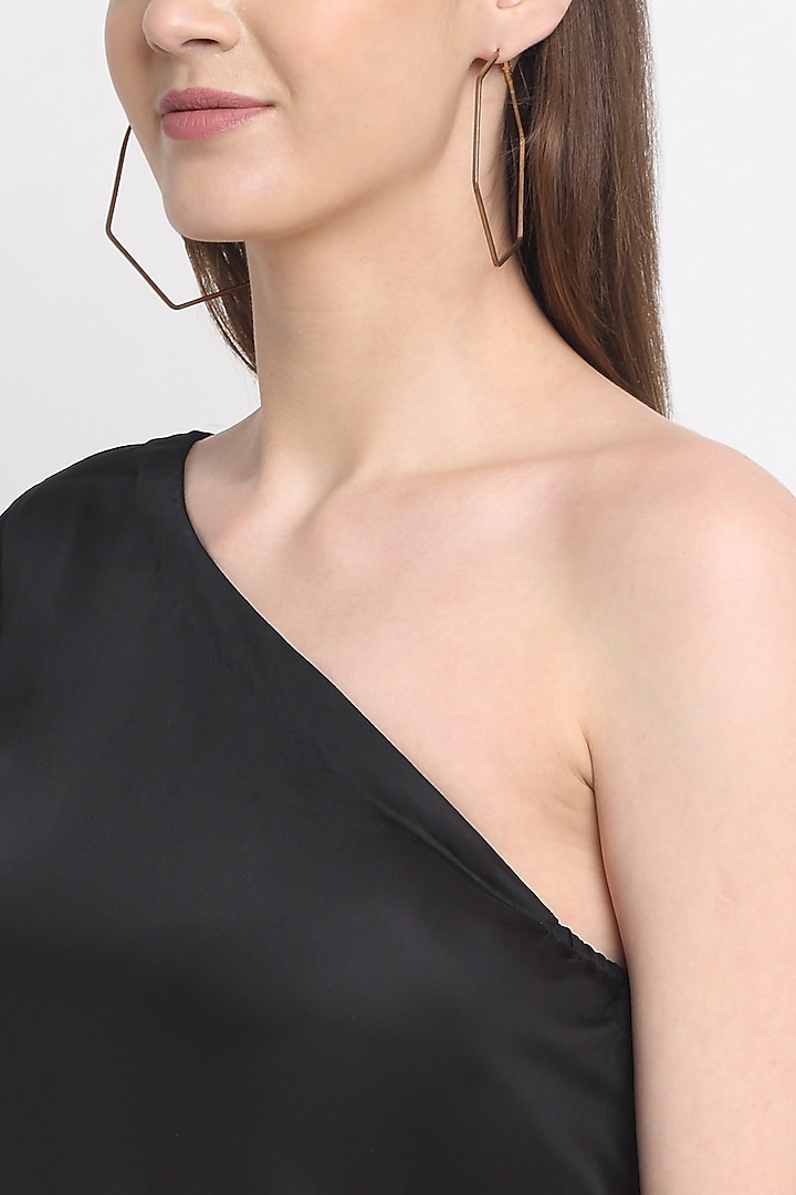 Black Hand Embellished Off-Shoulder Summer Dress by Ewoke at Pernia's Pop Up Shop