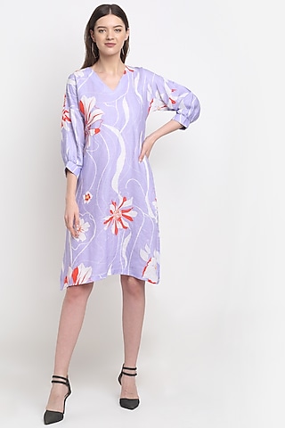 Lavender Printed Tunic by Ewoke