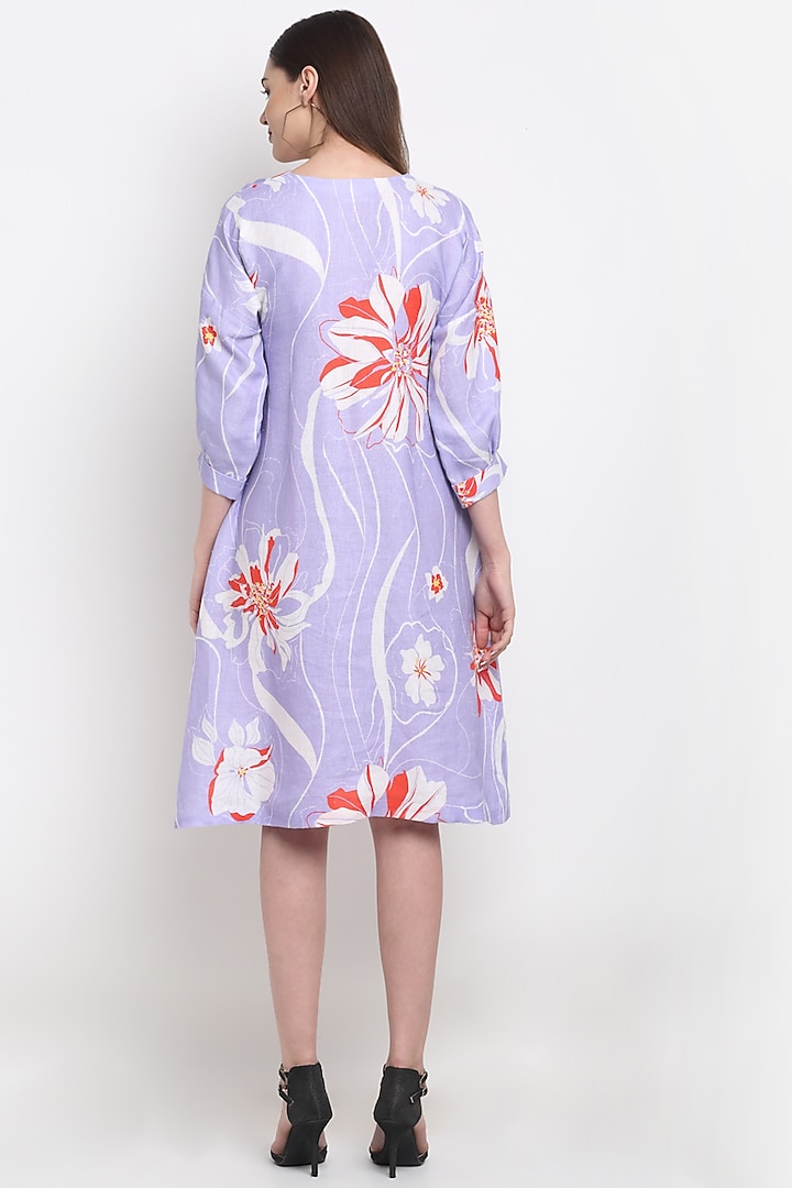 Lavender Printed Tunic by Ewoke at Pernia's Pop Up Shop
