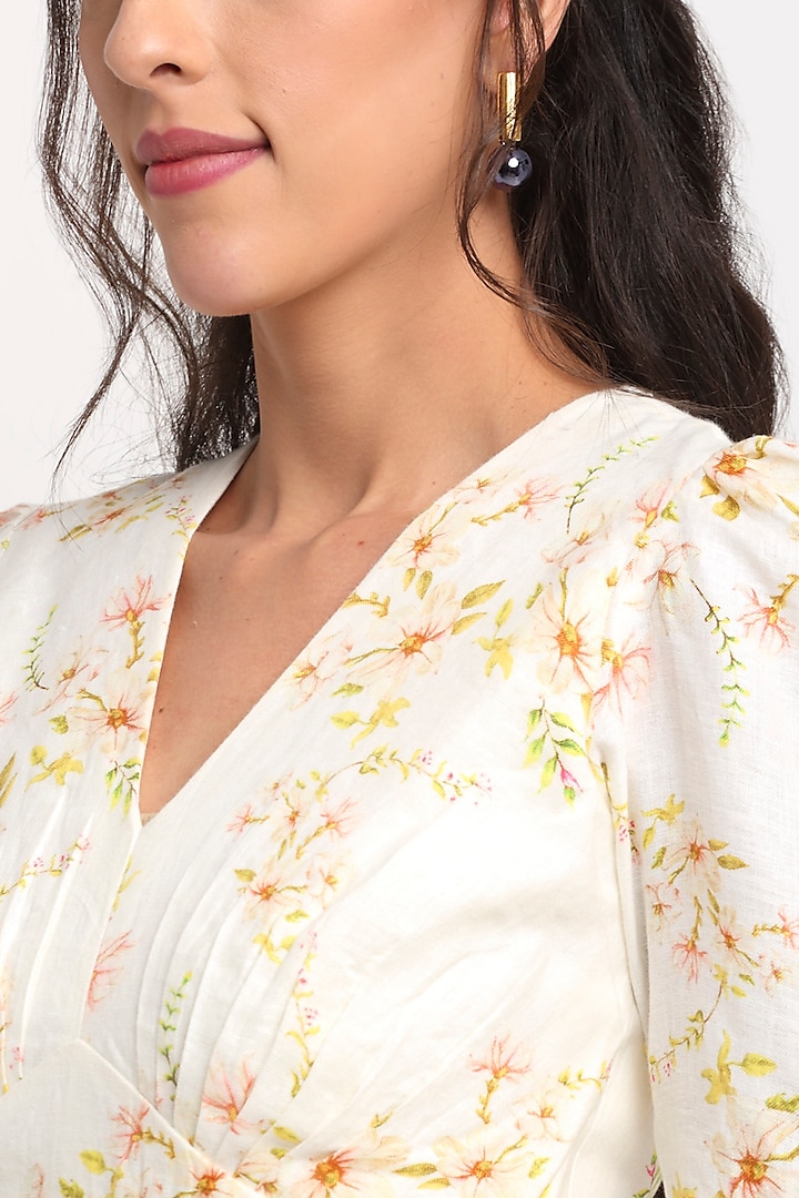 White Hemp Summer Dress by Ewoke at Pernia's Pop Up Shop