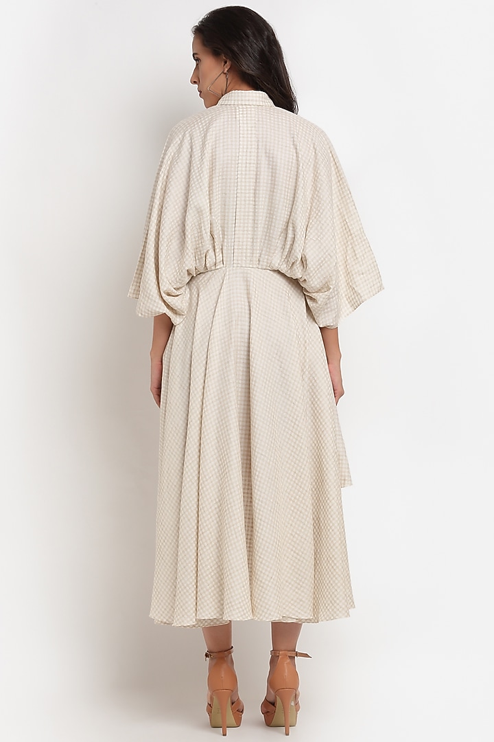 Off-White Tencel Summer Shirt Dress by Ewoke at Pernia's Pop Up Shop
