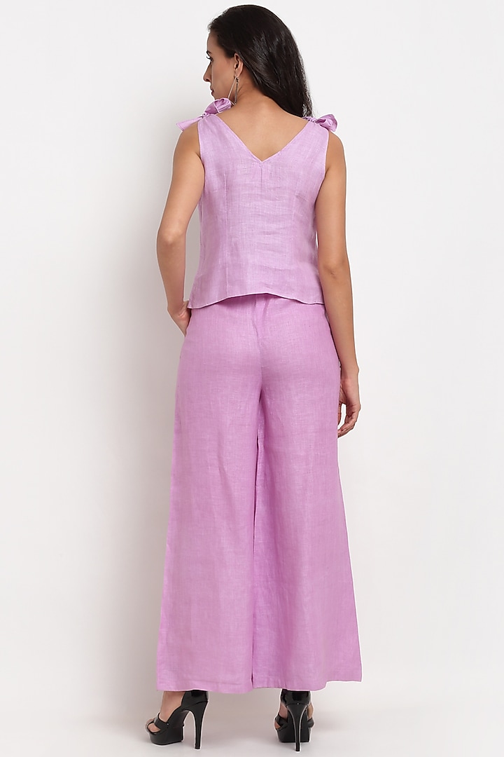 Purple Hemp Pant Set by Ewoke at Pernia's Pop Up Shop