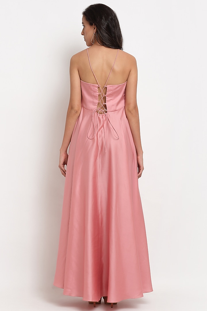 Blush Pink Tencel Maxi Summer Dress by Ewoke at Pernia's Pop Up Shop