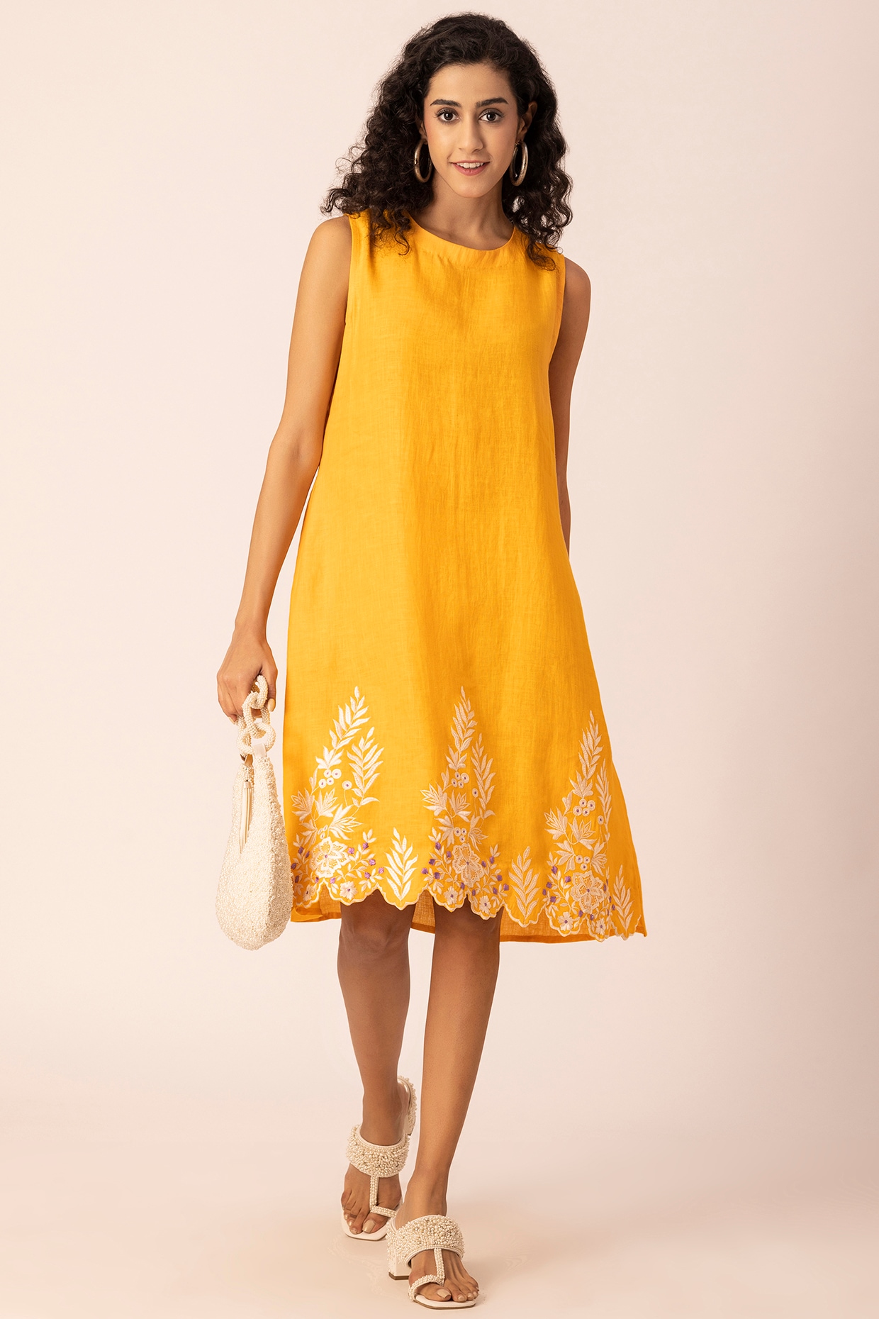 Buy Women's Yellow Midi Floral Dresses Online | Next UK