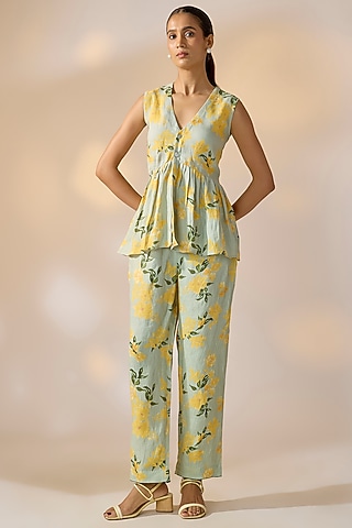 Green Hemp Co-Ord Set by Ewoke