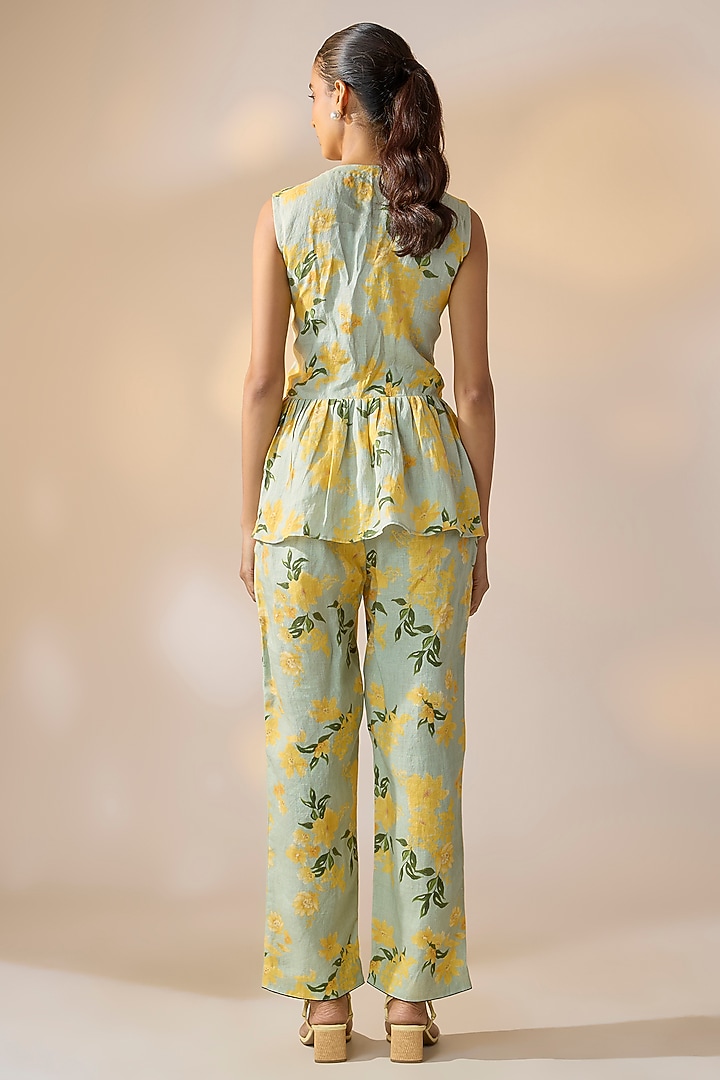 Green Hemp Co-Ord Set by Ewoke at Pernia's Pop Up Shop