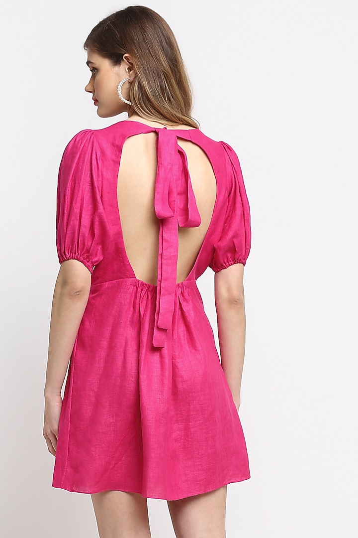 Fuchsia Hemp Summer Dress by Ewoke at Pernia's Pop Up Shop