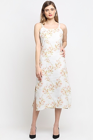 Pearl Printed Slip Dress by Ewoke