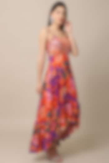 Multi-Colored Embellished Dress by Ewoke