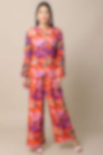 Multi-Colored Printed Co-Ord Set by Ewoke