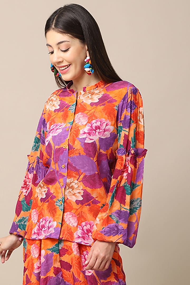 Multi-Colored Printed Co-Ord Set by Ewoke at Pernia's Pop Up Shop