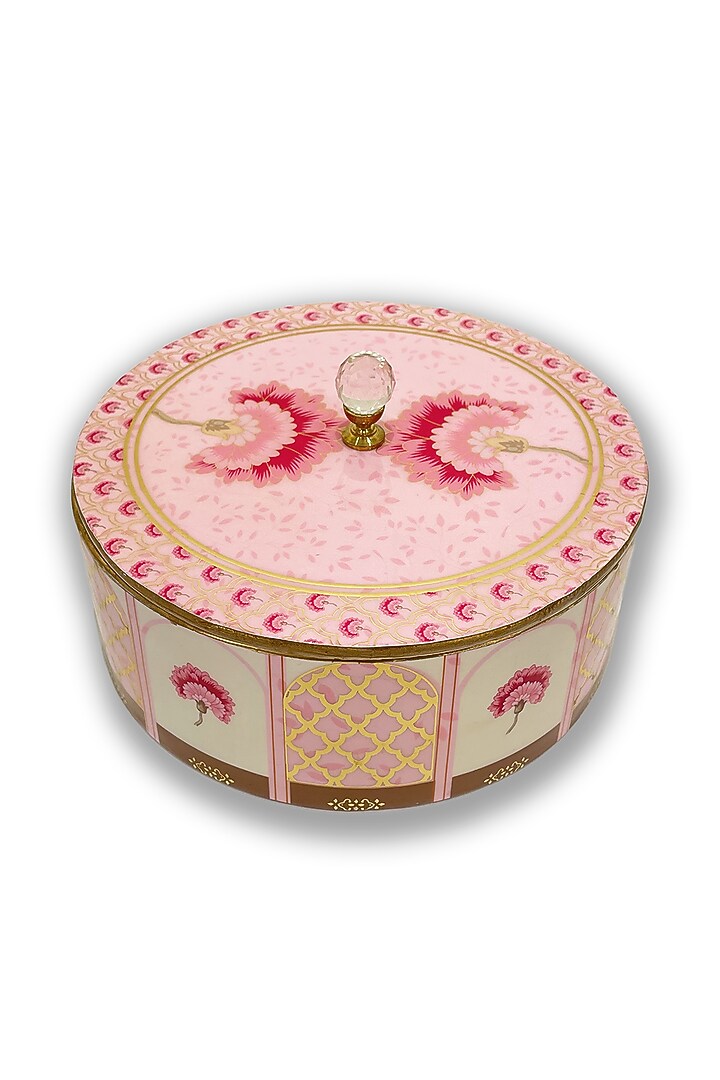 Pink Floral Motif Box by Expression Gifting at Pernia's Pop Up Shop