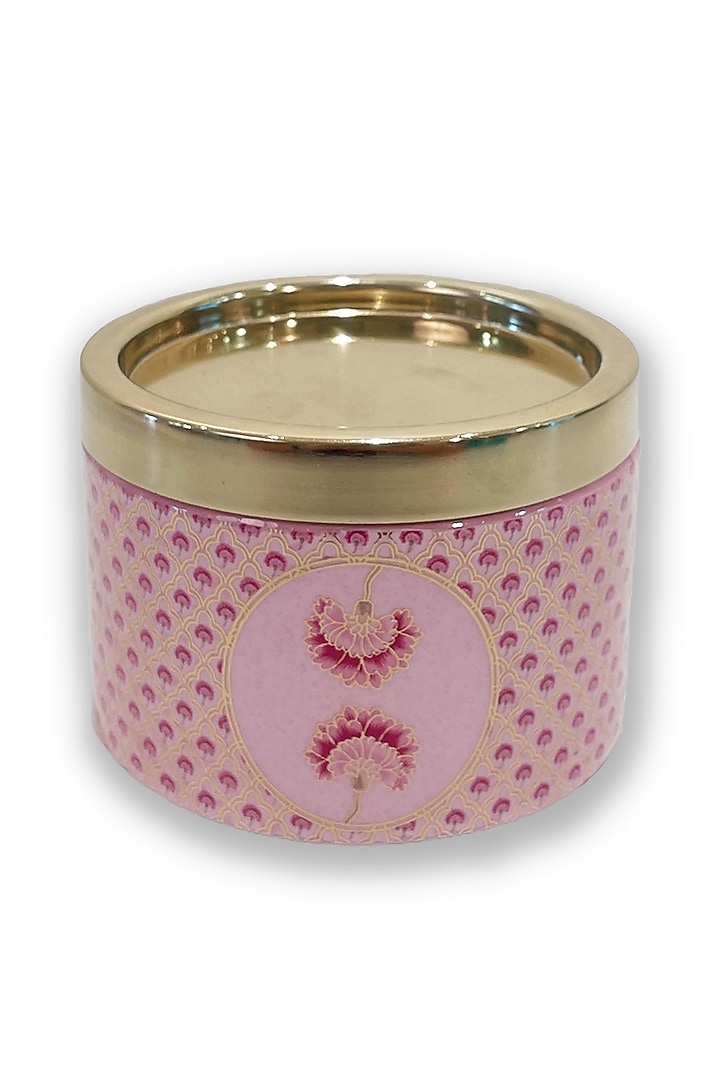 Pink Floral Motif Container by Expression Gifting at Pernia's Pop Up Shop