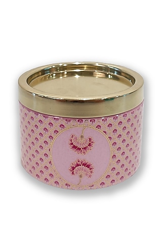 Pink Floral Motif Container by Expression Gifting
