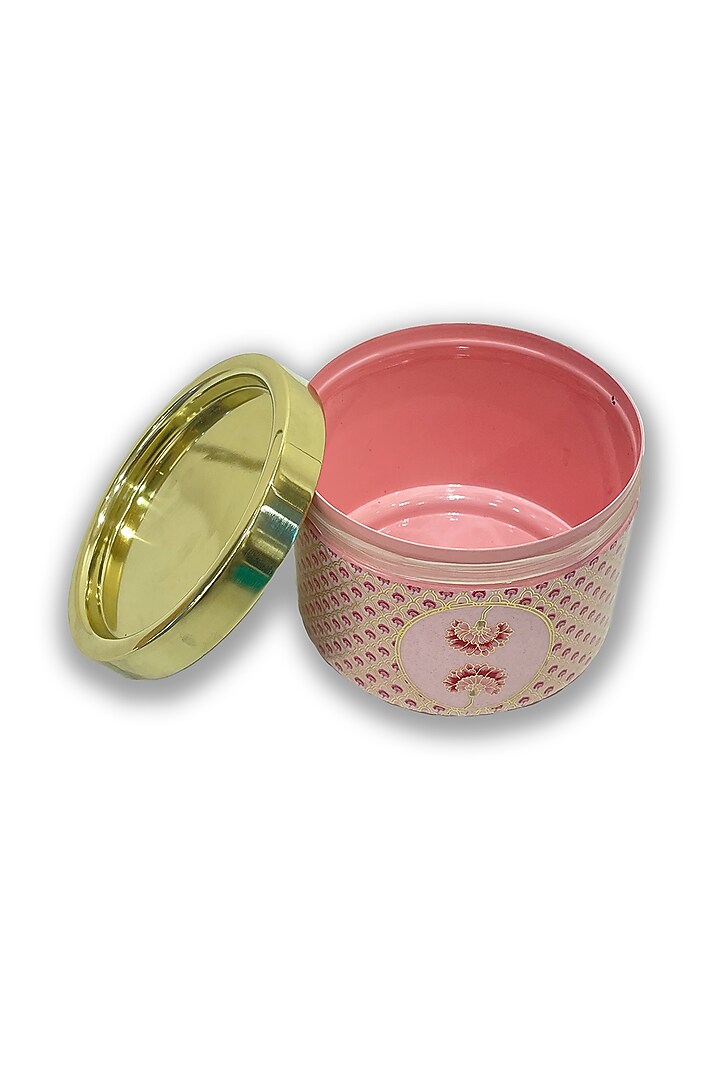 Pink Floral Motif Container by Expression Gifting at Pernia's Pop Up Shop
