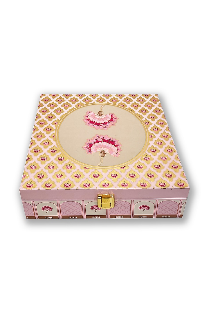 Pink Floral Motif Box by Expression Gifting at Pernia's Pop Up Shop