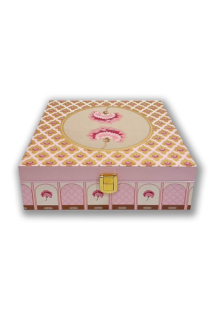 Pink Floral Motif Box by Expression Gifting at Pernia's Pop Up Shop