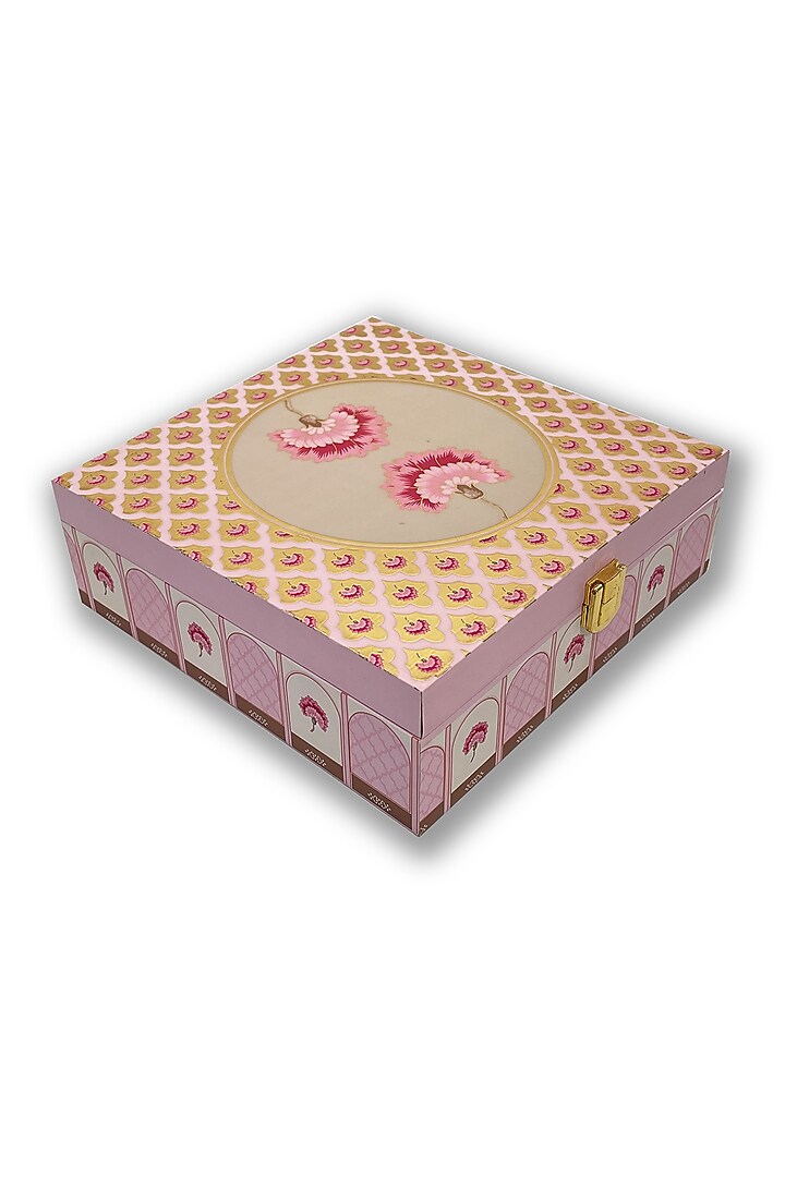 Pink Floral Motif Box by Expression Gifting at Pernia's Pop Up Shop