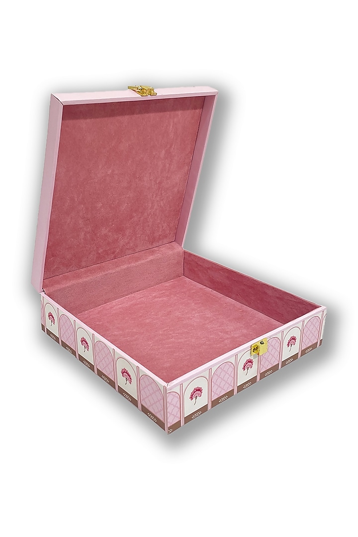Pink Floral Motif Box by Expression Gifting at Pernia's Pop Up Shop