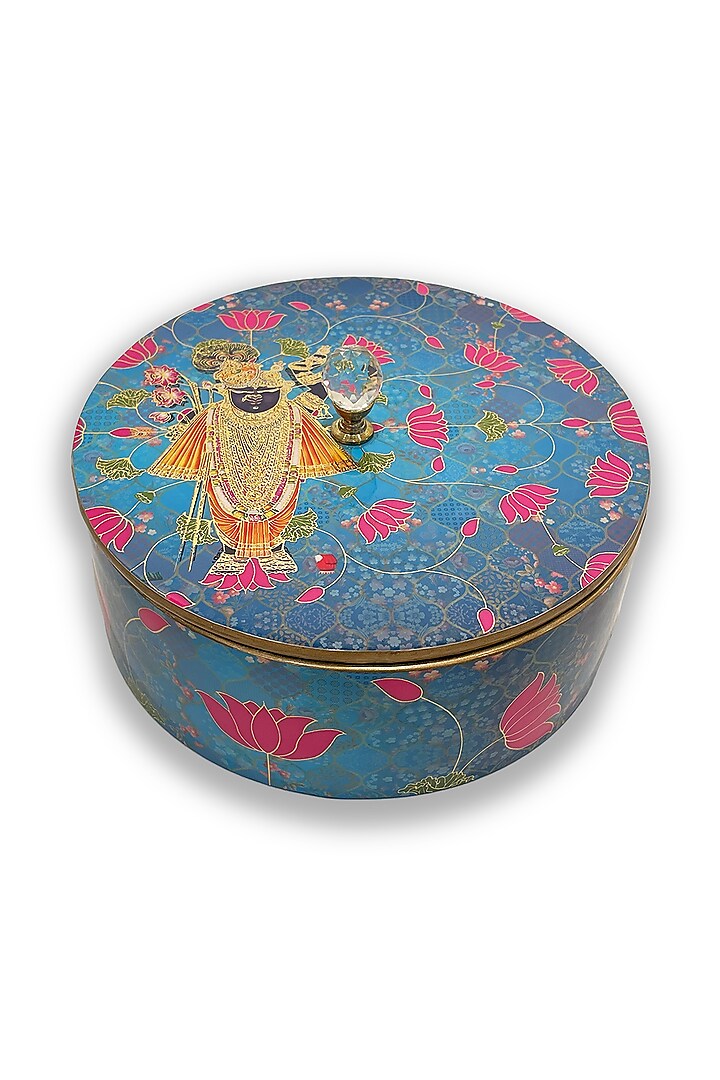Blue Traditional Motif Box by Expression Gifting