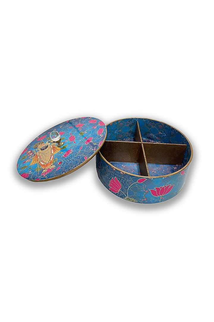 Blue Traditional Motif Box by Expression Gifting at Pernia's Pop Up Shop