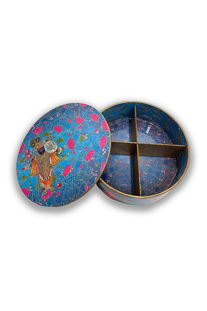 Blue Traditional Motif Box by Expression Gifting at Pernia's Pop Up Shop