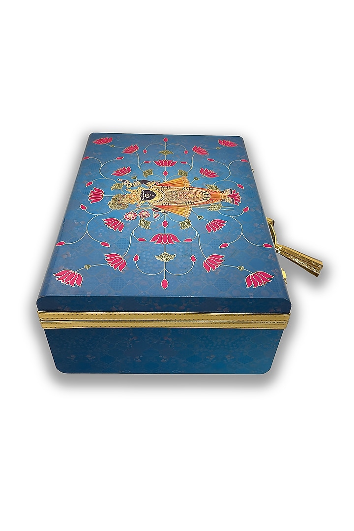 Blue Traditinal Motif Trunk by Expression Gifting at Pernia's Pop Up Shop