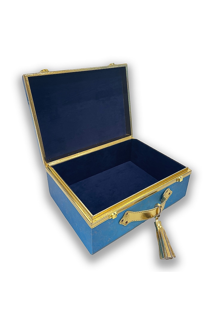 Blue Traditinal Motif Trunk by Expression Gifting at Pernia's Pop Up Shop