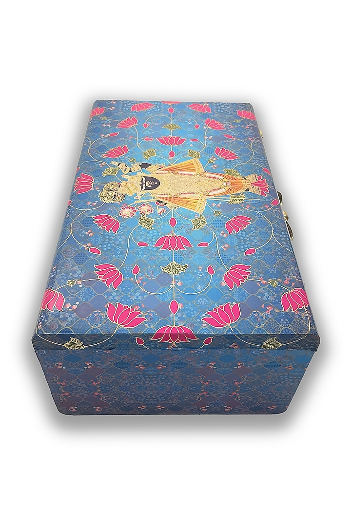 Blue Traditinal Motif Trunk by Expression Gifting at Pernia's Pop Up Shop