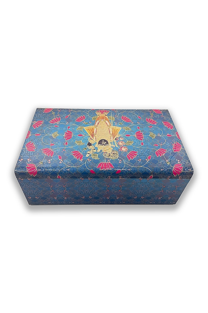 Blue Traditinal Motif Trunk by Expression Gifting at Pernia's Pop Up Shop