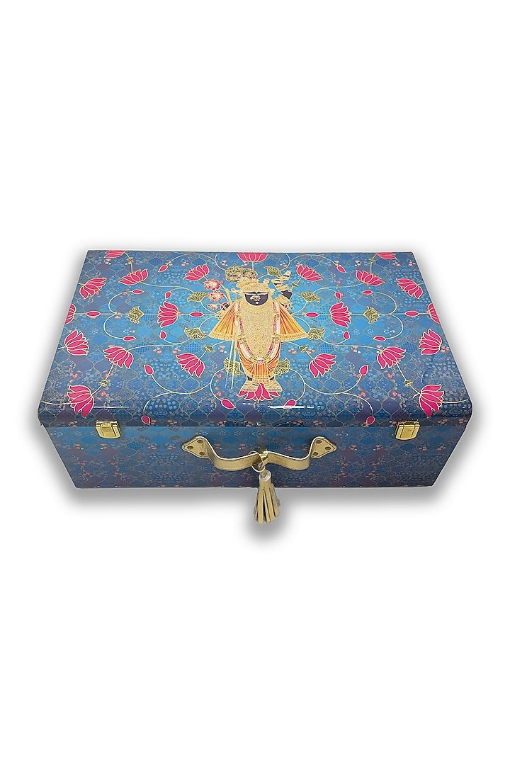 Blue Traditinal Motif Trunk by Expression Gifting at Pernia's Pop Up Shop