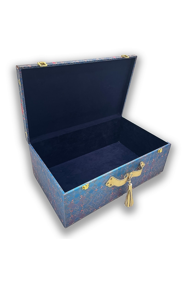 Blue Traditinal Motif Trunk by Expression Gifting at Pernia's Pop Up Shop