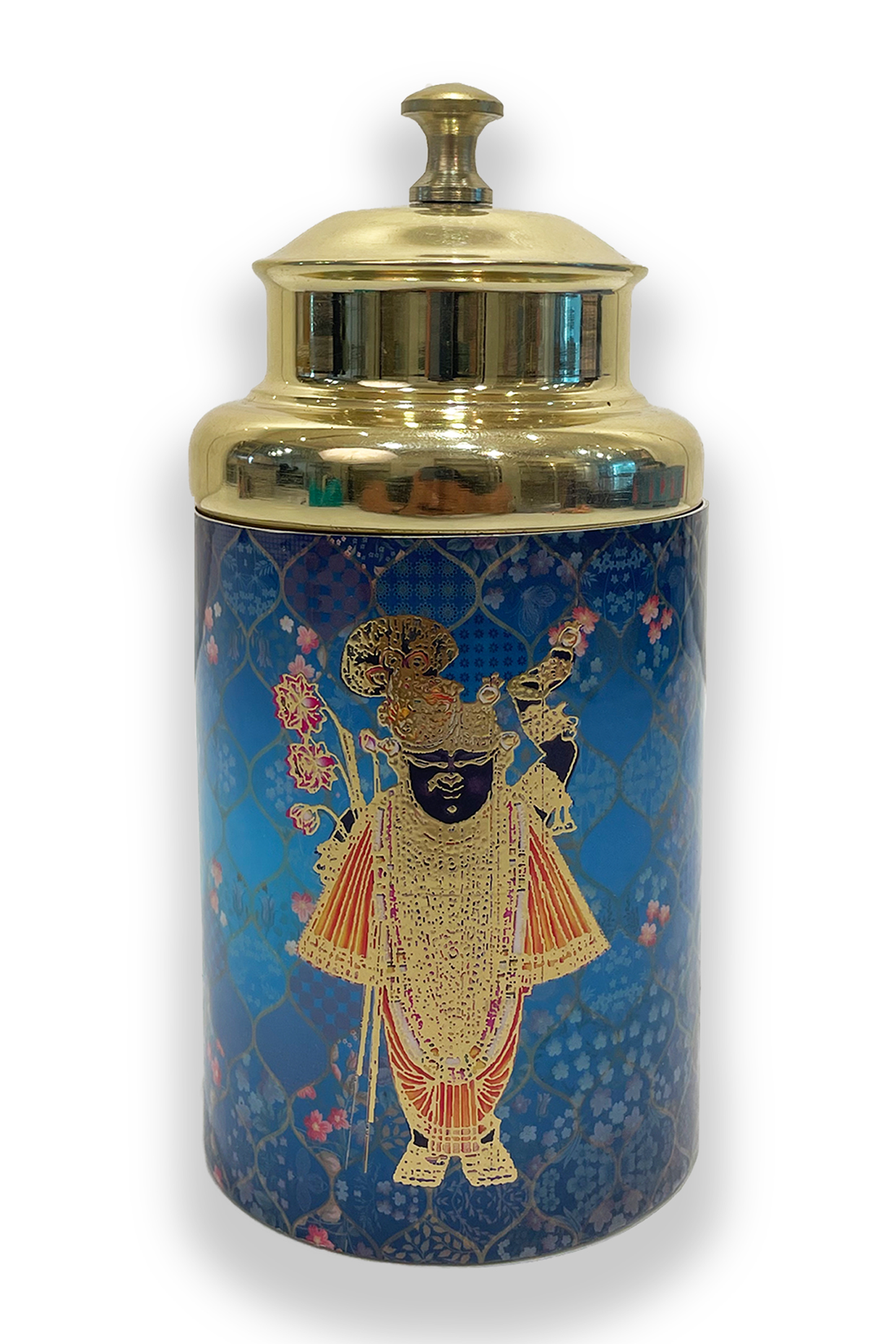 Blue Traditional Motif Container by Expression Gifting at Pernia's Pop Up Shop