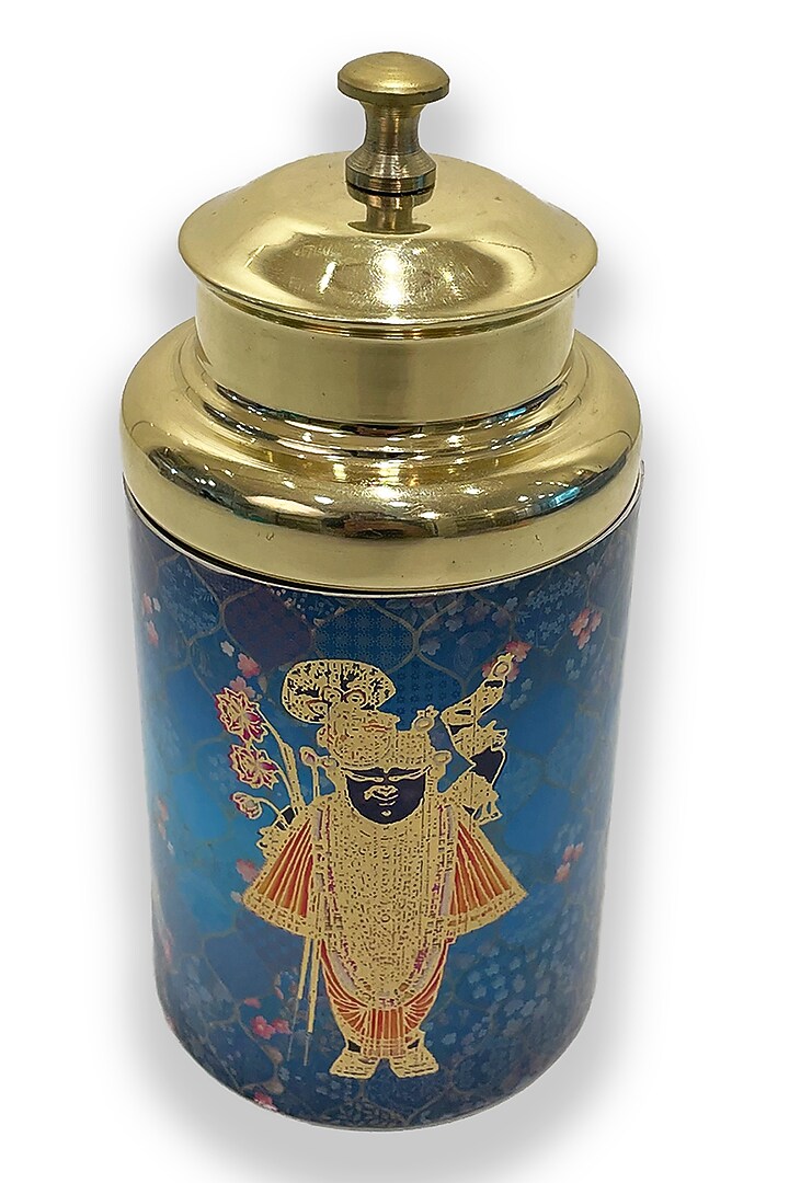 Blue Traditional Motif Container by Expression Gifting at Pernia's Pop Up Shop