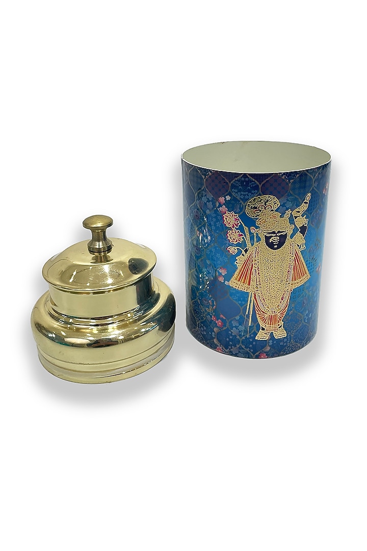 Blue Traditional Motif Container by Expression Gifting at Pernia's Pop Up Shop