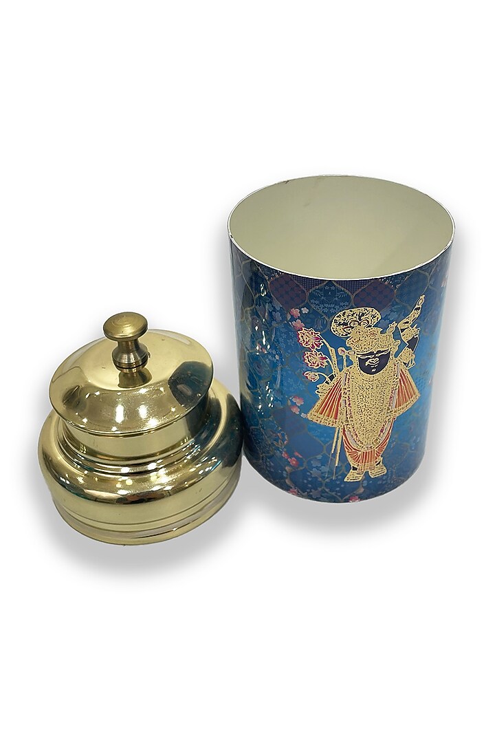 Blue Traditional Motif Container by Expression Gifting at Pernia's Pop Up Shop