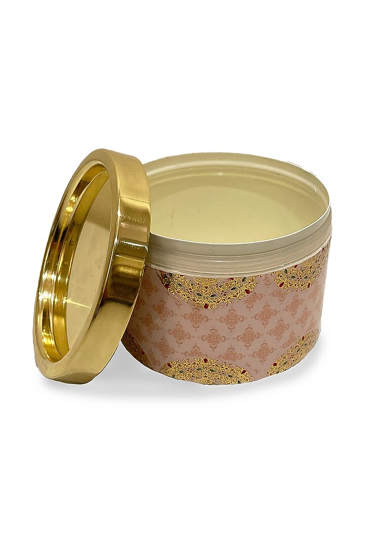 White & Gold Tin Container by Expression Gifting at Pernia's Pop Up Shop