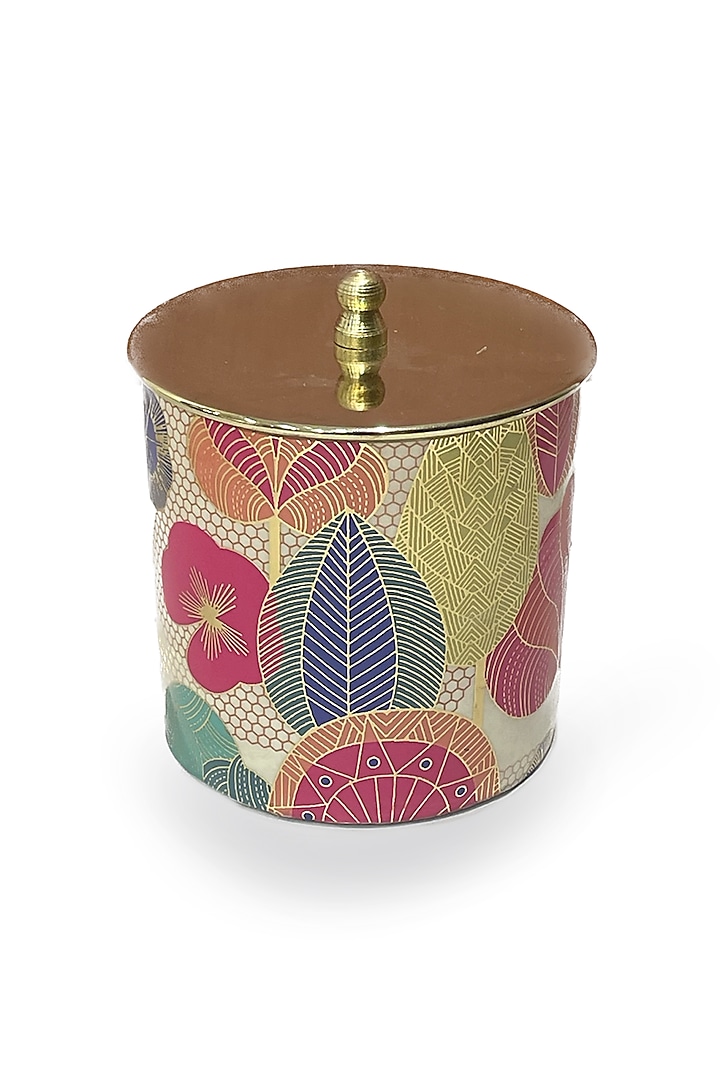 Multi-Colored Tin Printed Container by Expression Gifting