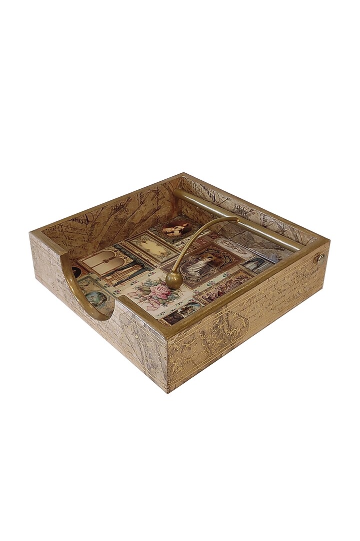 Brown MDF Weight Tissue Holder by Expression Gifting at Pernia's Pop Up Shop