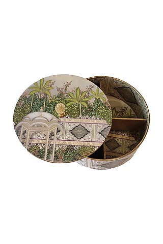 White & Green MDF Candy Box by Expression Gifting